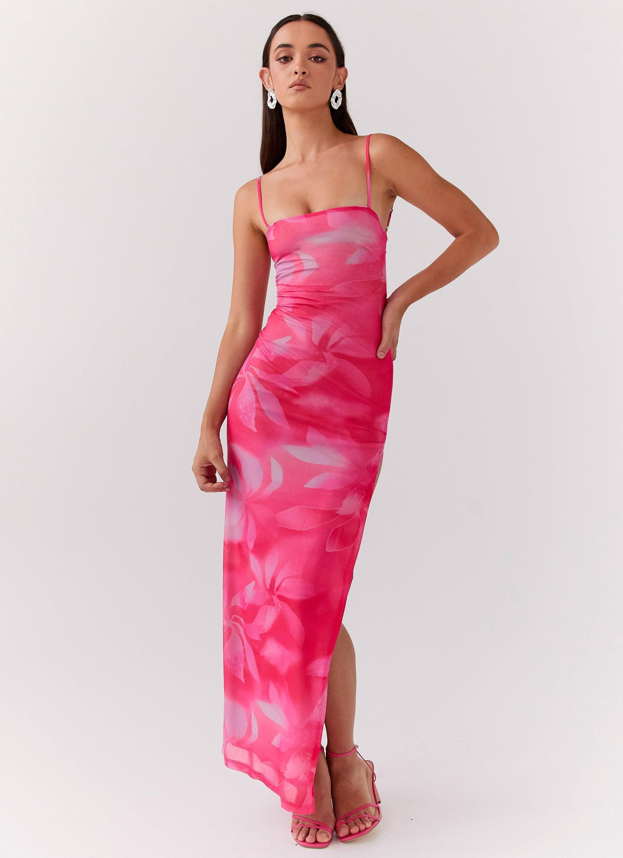 Life In Pink Maxi Dress - Abstract Bloom Product Image