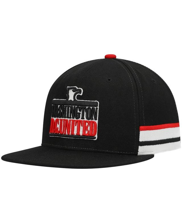 Mens Black D.c. United Historic Logo Since 96 Jersey Hook Snapback Hat Product Image