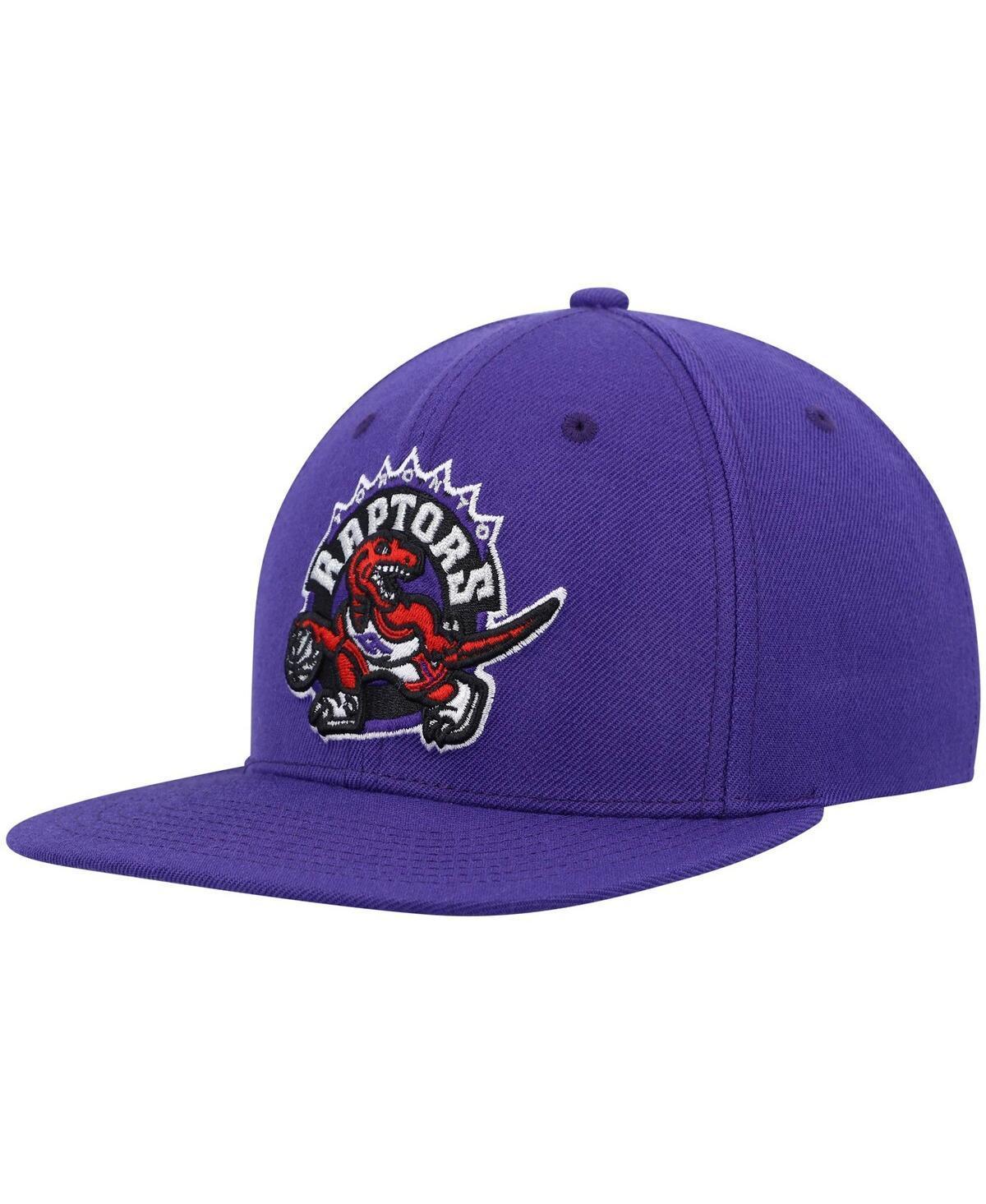 Mens Mitchell & Ness Purple Toronto Raptors Hardwood Classics Team Ground 2.0 Snapback Hat Product Image