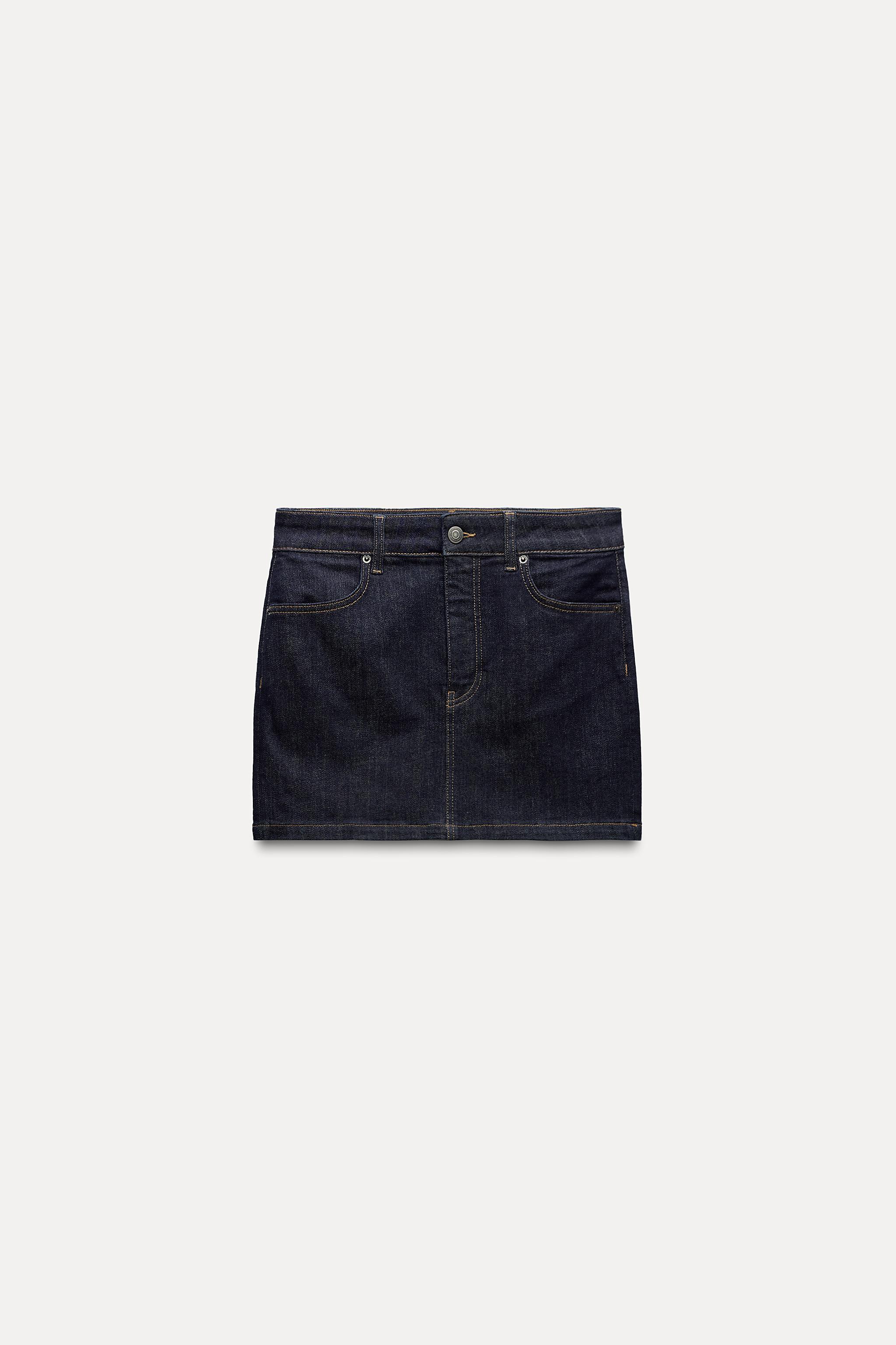 SHORT DENIM SKIRT ZW COLLECTION Product Image