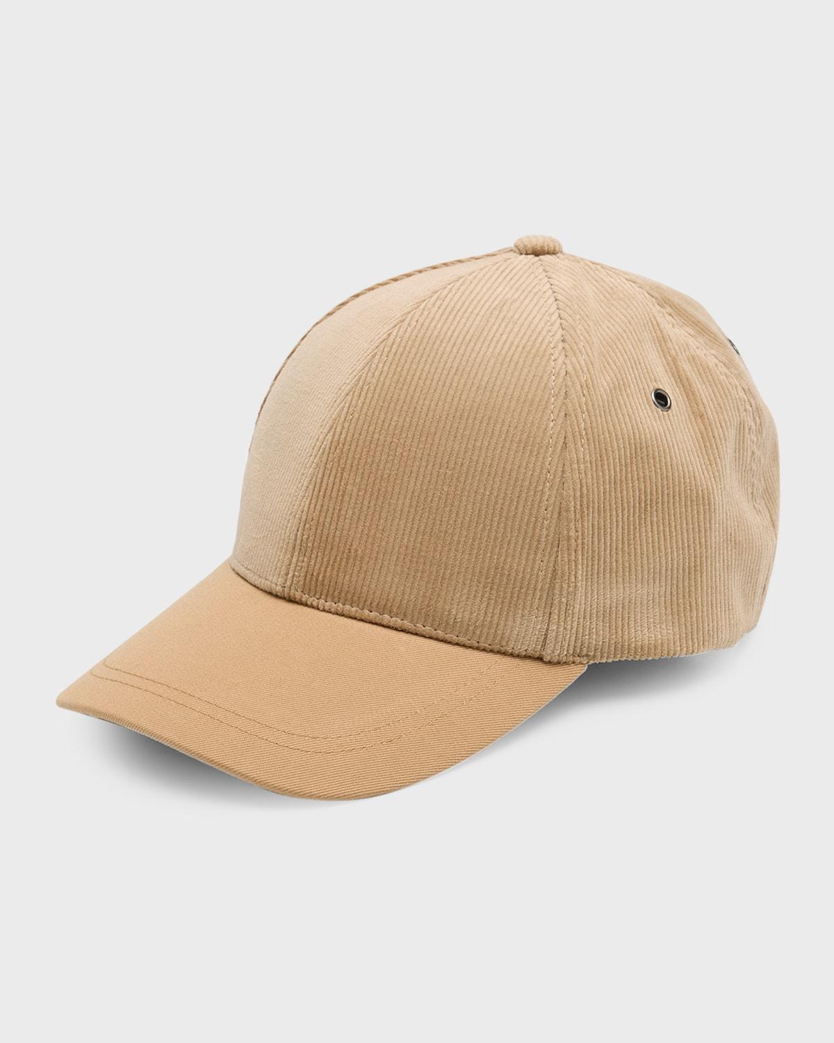 Mens Corduroy and Twill 6-Panel Baseball Cap Product Image