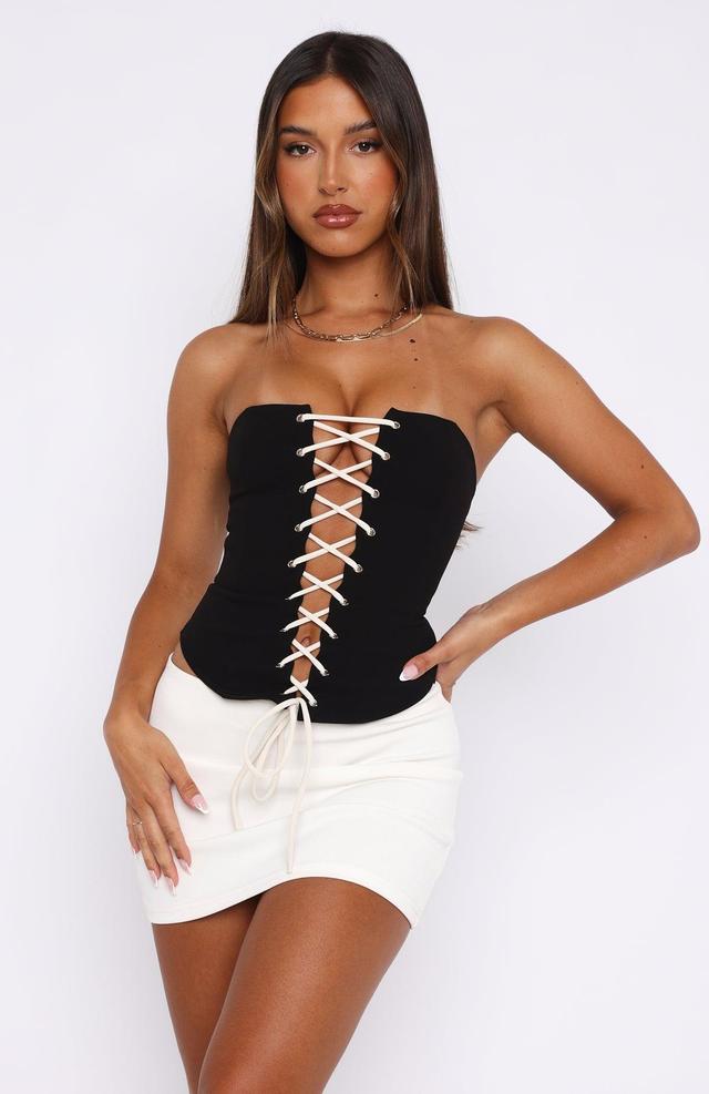 Word On The Street Bustier Black Product Image