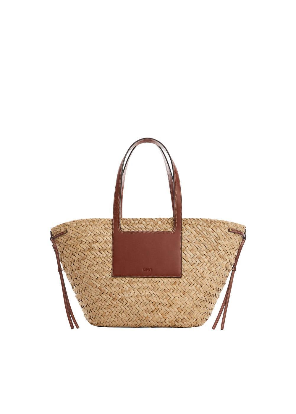 MANGO - Double strap basket bag - One size - Women Product Image