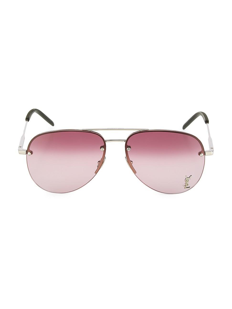 Womens Monogram Pin Classic 59MM Pilot Sunglasses Product Image