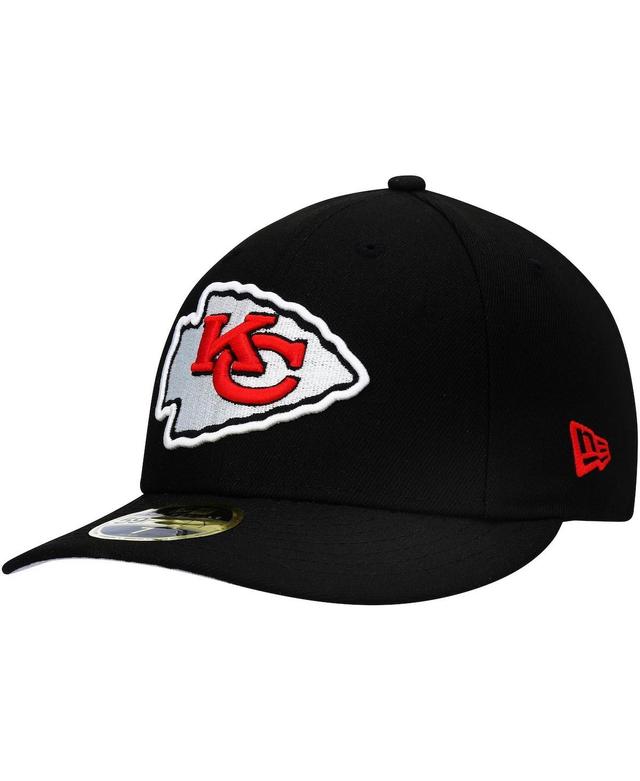 Mens New Era Black Kansas City Chiefs Omaha Low Profile 59Fifty Fitted Hat Product Image