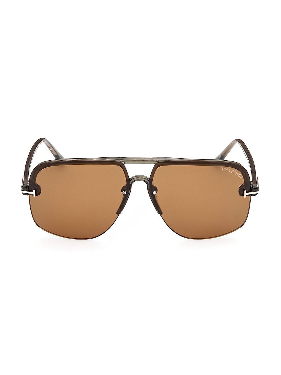 Mens 59MM Pilot Acetate Sunglasses Product Image