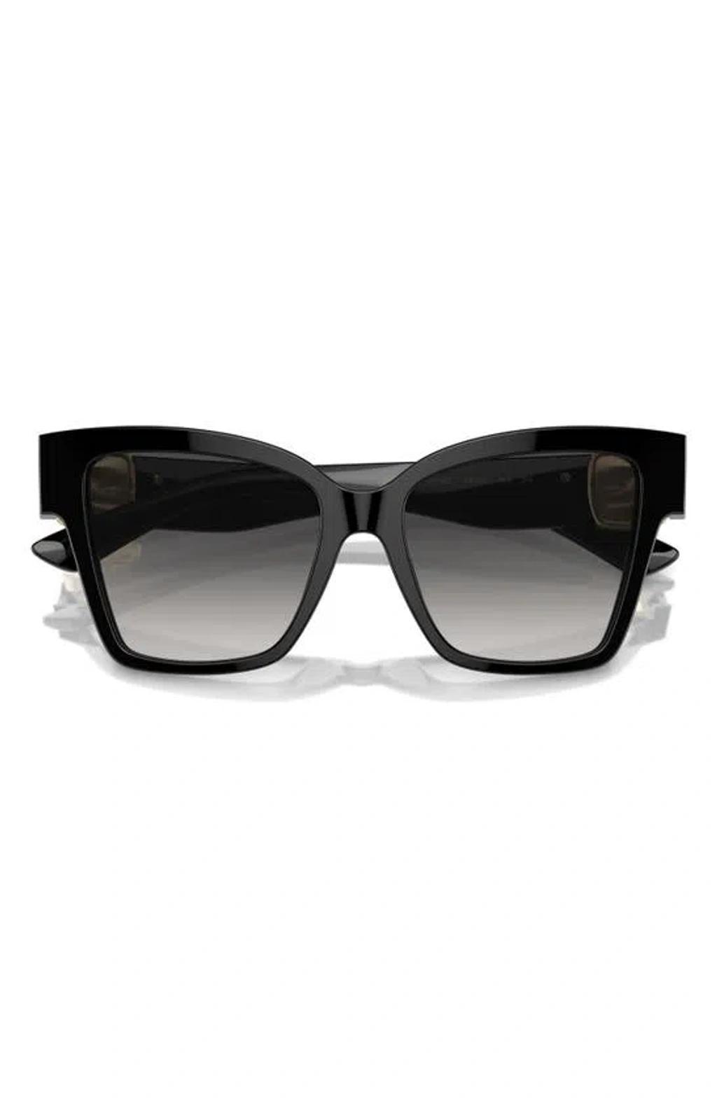 54mm Gradient Square Sunglasses In Black Product Image