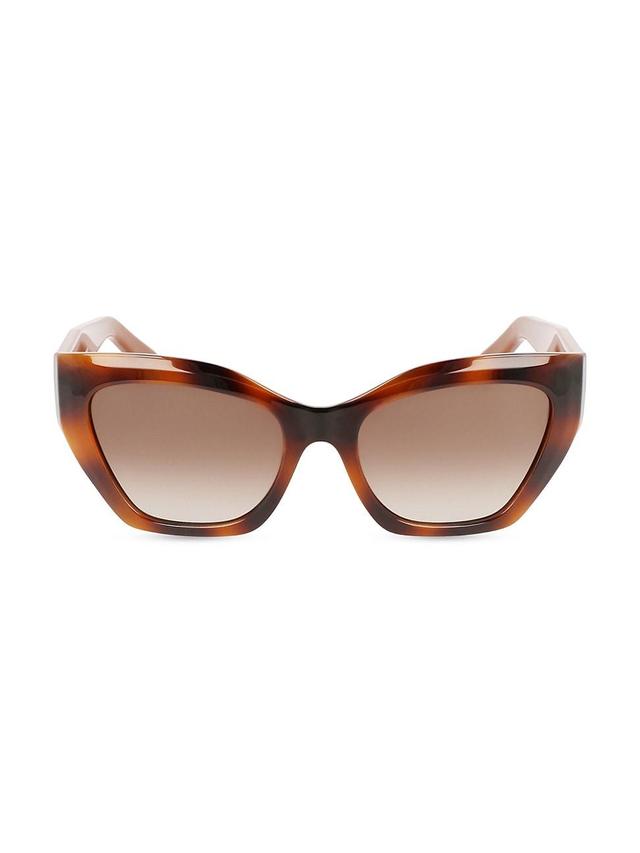 FERRAGAMO Gancini 54mm Rectangular Sunglasses Product Image