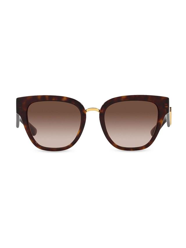 Dolce  Gabbana Womens DG4437 51mm Havana Butterfly Sunglasses Product Image