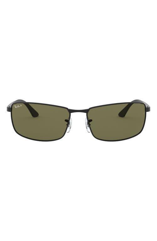 Ray-Ban 61mm Polarized Rectangle Sunglasses Product Image