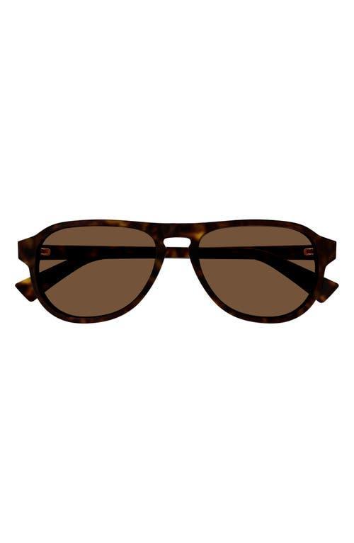 Men's Keyhole-Bridge Acetate Oval Sunglasses Product Image