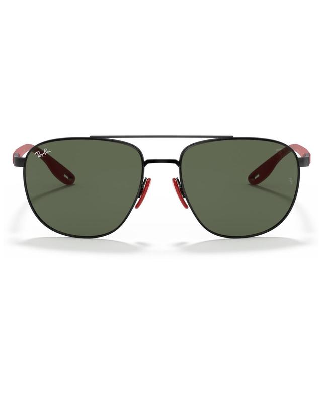 Ray-Ban Mens Sunglasses, RB3659M Scuderia Ferrari Collection 57 - BLACK Product Image