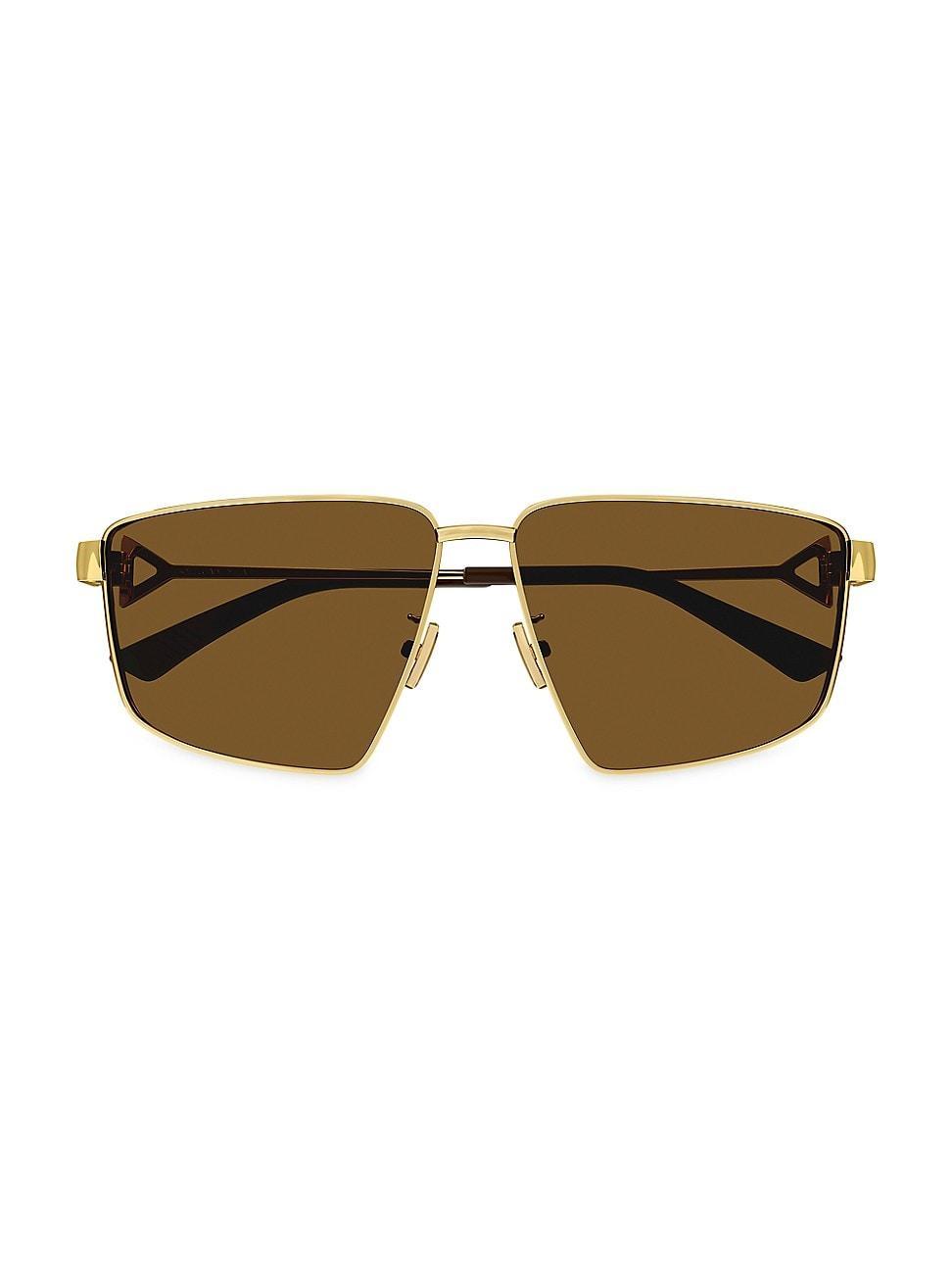 Womens New Triangle Metal 61MM Square Sunglasses Product Image