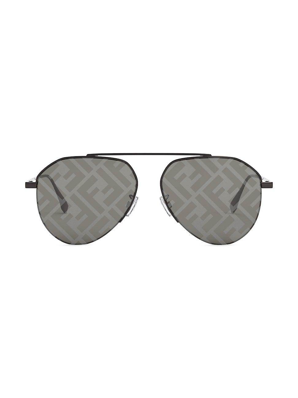 Mens Fendi Travel 57MM Aviator Sunglasses Product Image