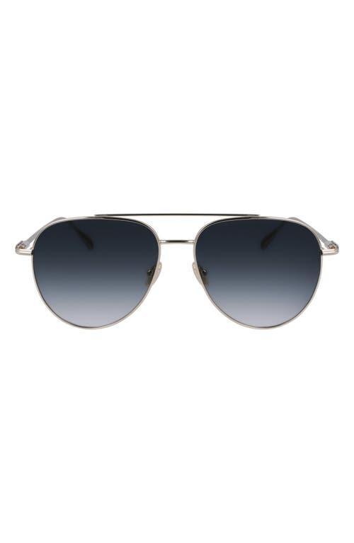 FERRAGAMO Gancini Evolution 61mm Aviator Sunglasses Product Image