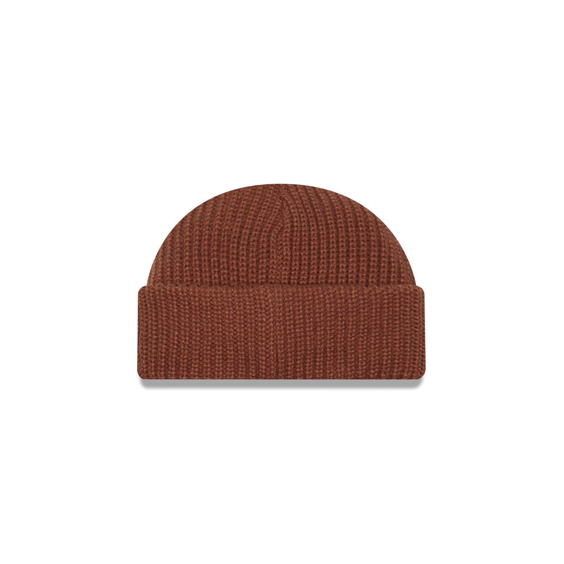 New Era Cap Brown Ribbed Skully Knit Beanie Male Product Image