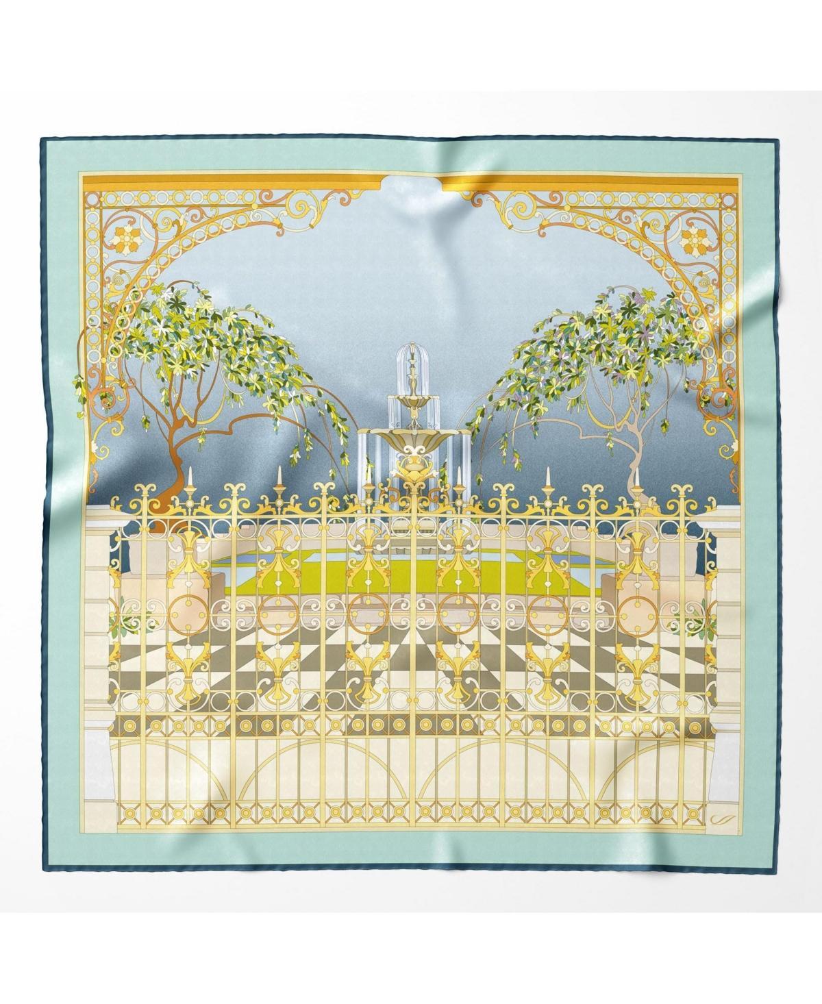 Elizabetta Garden of Dreams - Hand Rolled Silk Foulard for Women Product Image