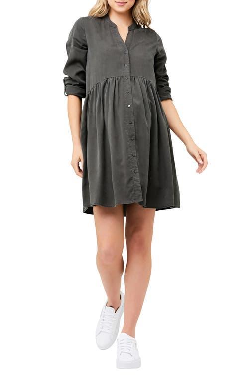 Ripe Maternity Demi Pleated Button-Up Maternity Dress Product Image