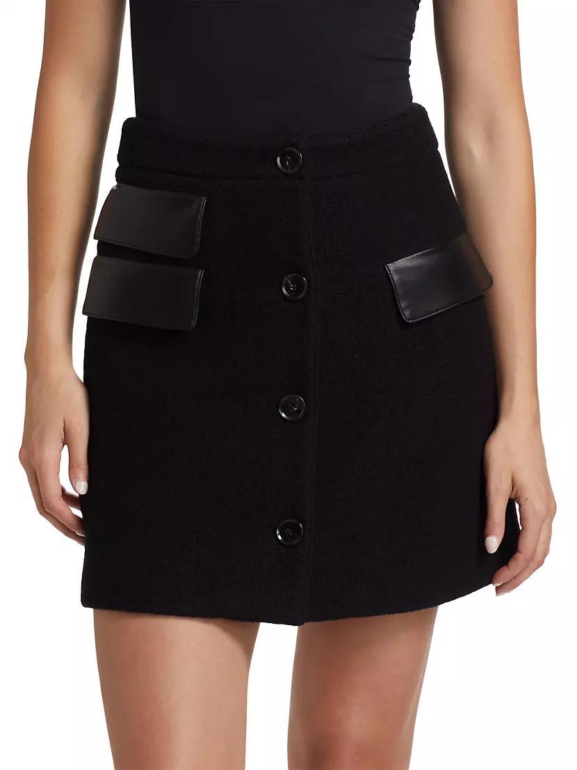 Womens Mei Boiled Wool Miniskirt Product Image