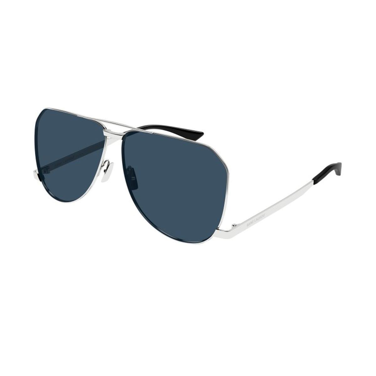 SAINT LAURENT Sl 690 Dust 003 Silver Sunglasses In Argento Product Image