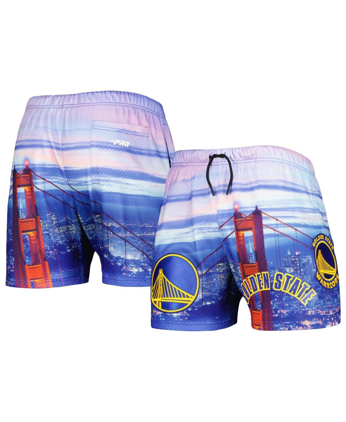 Mens Pro Standard Golden State Warriors Cityscape Shorts - Blue Product Image