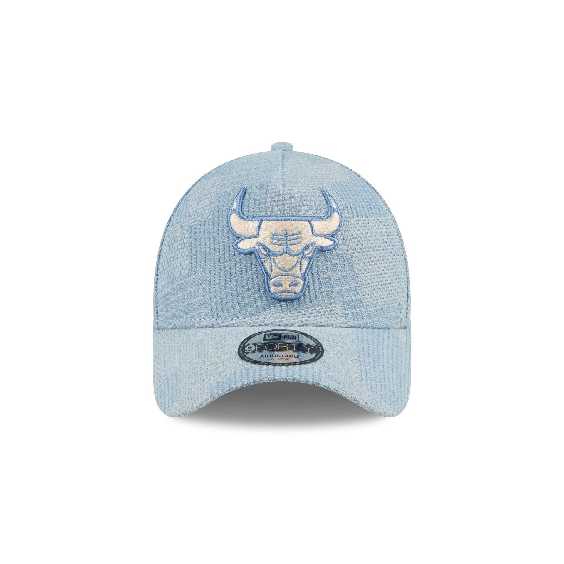 Chicago Bulls Logo Essentials Denim 9FORTY A-Frame Snapback Hat Male Product Image