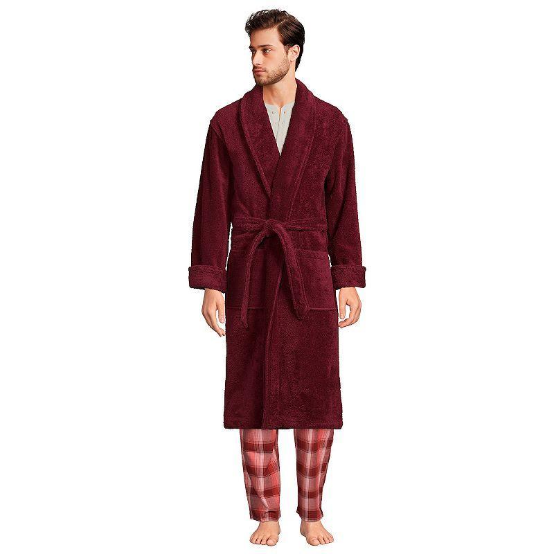 Lands End Mens Calf Length Turkish Terry Robe Product Image