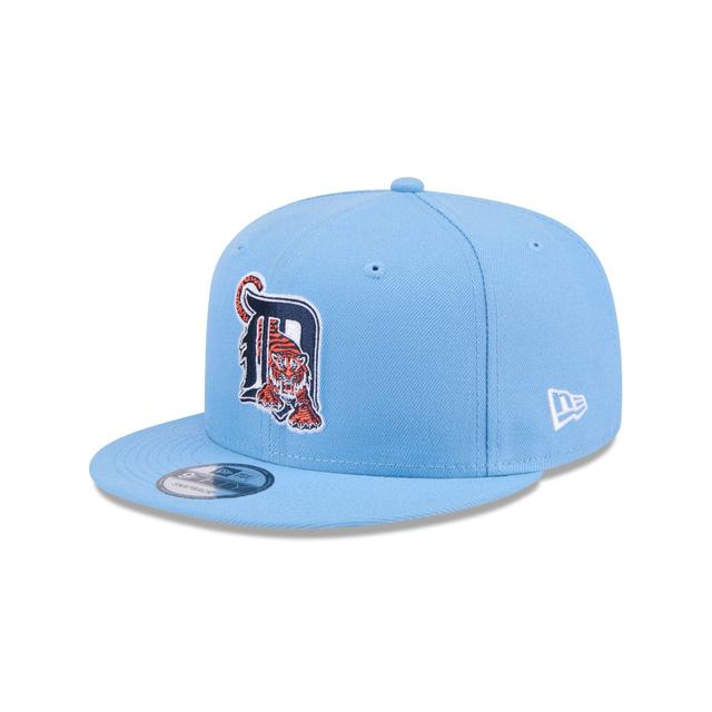 Detroit Tigers Sky Blue 9FIFTY Snapback Hat Male Product Image