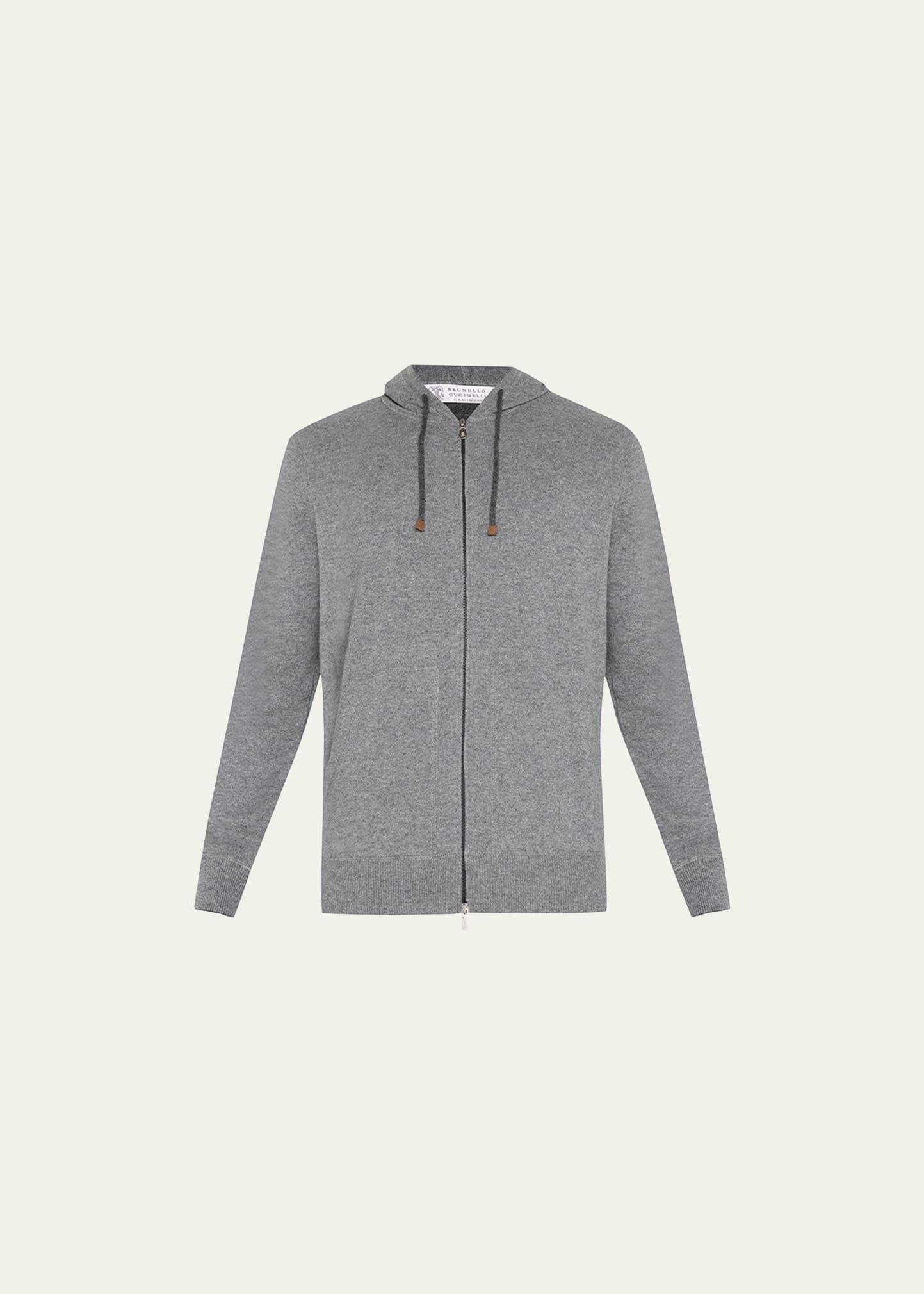 Mens Cashmere Full-Zip Hoodie Product Image