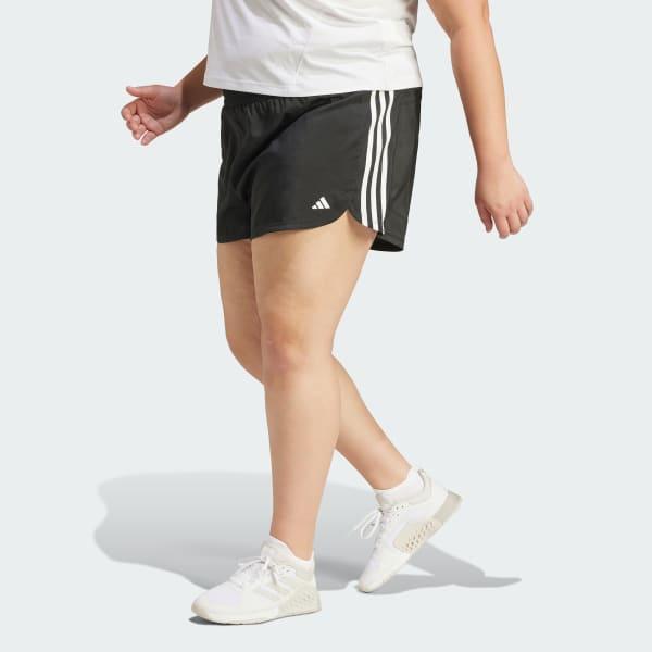 Pacer Training 3-Stripes Woven High-Rise Shorts (Plus Size) Product Image