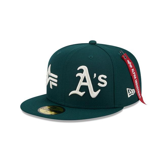 Alpha Industries X Oakland Athletics Dual Logo 59FIFTY Fitted Hat Male Product Image