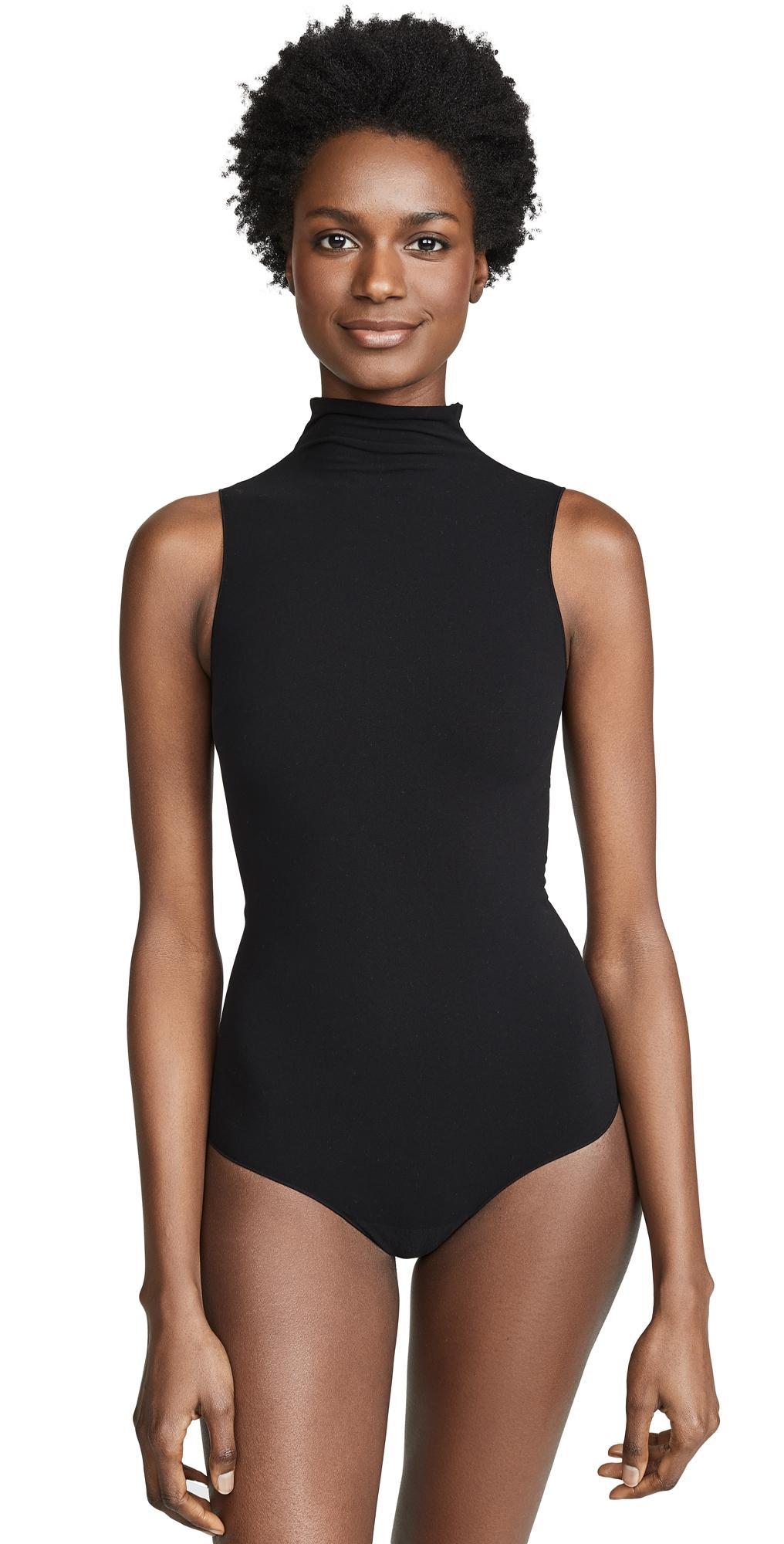 Womens Ballet Mockneck Sleeveless Bodysuit Product Image