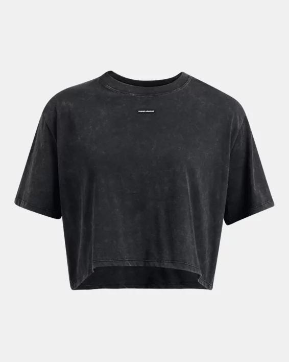 Women's UA Wash Logo Boxy Crop Short Sleeve Product Image