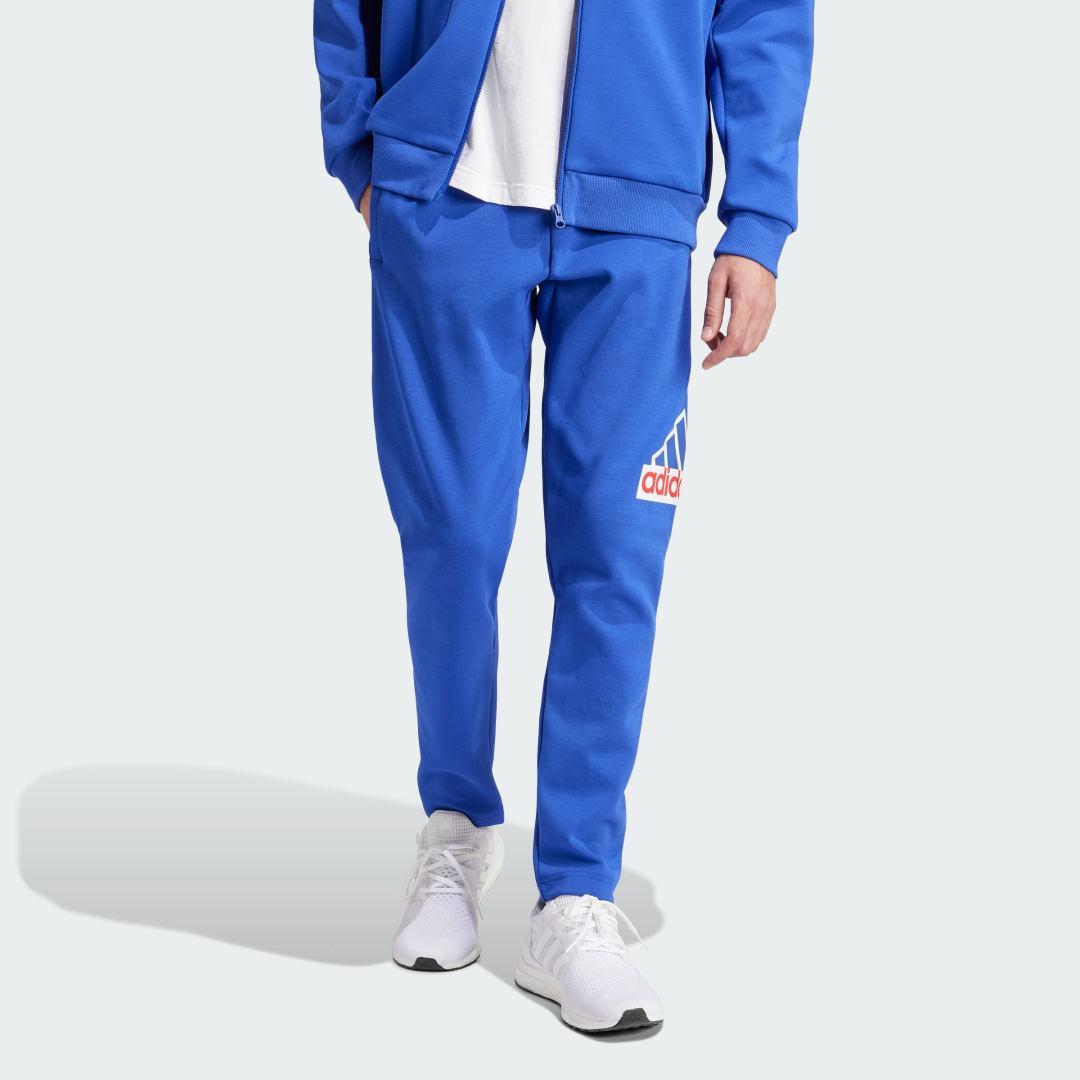 adidas Mens Drawstring Logo Graphic Jogger Pants Product Image