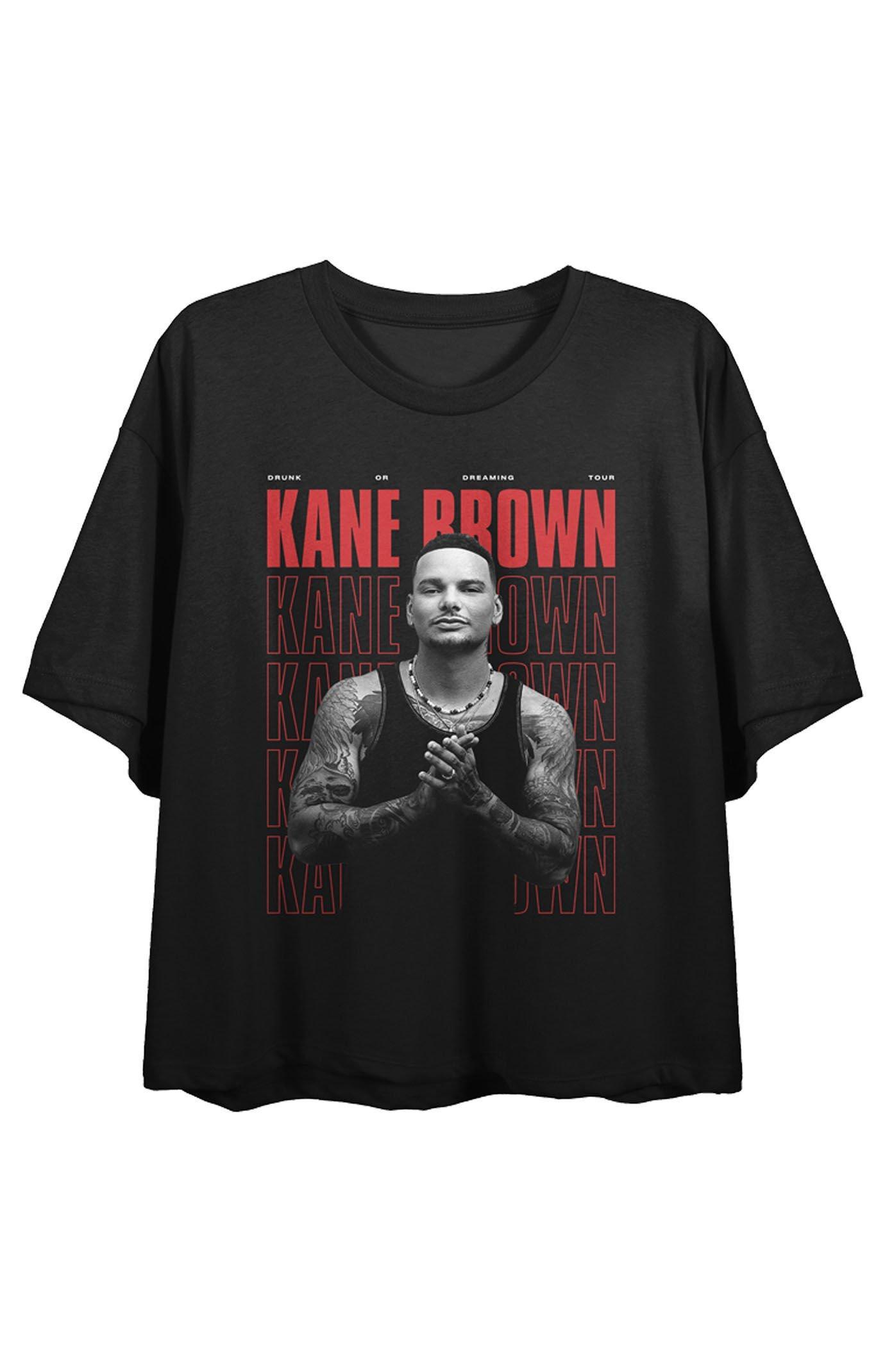 Women's Kane Brown Tour Locations Cropped T-Shirt Product Image