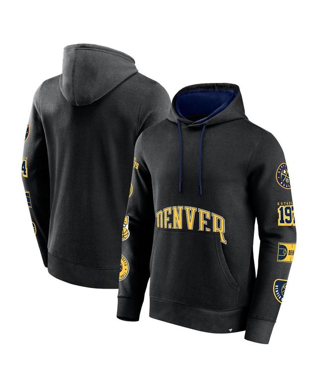 Mens Fanatics Black Denver Nuggets Home Court Pullover Hoodie Product Image