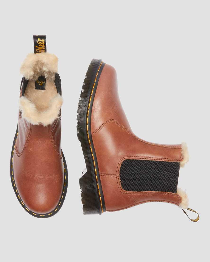 2976 Leonore Women's Faux Fur-Lined Chelsea Boots Product Image