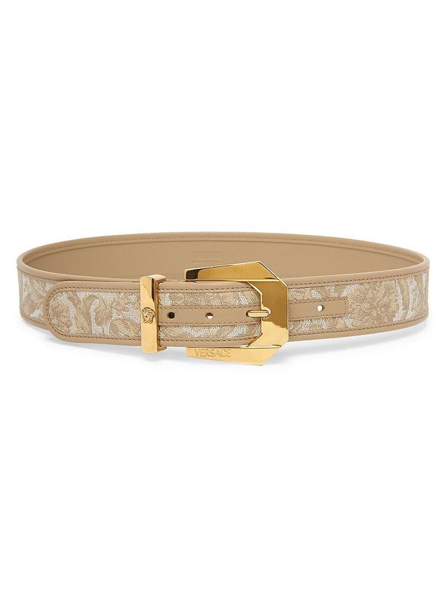 Barocco Jacquard Mixed-Media Belt Product Image