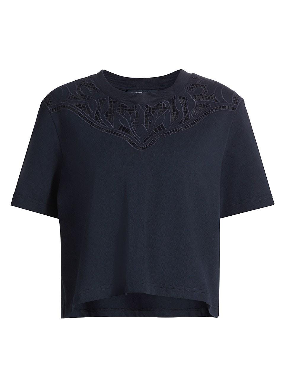 Womens Monty Geometric Lace T-Shirt Product Image