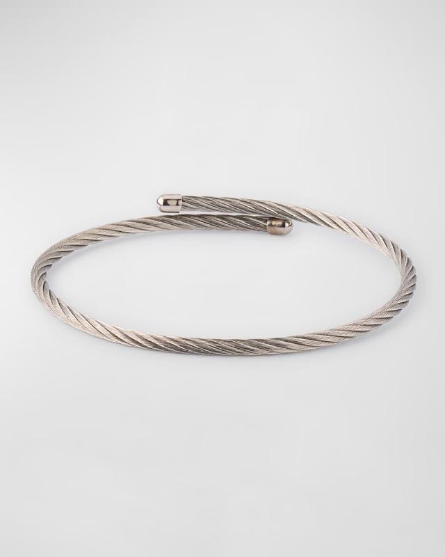 Mens Stainless Steel Cable Bracelet Product Image