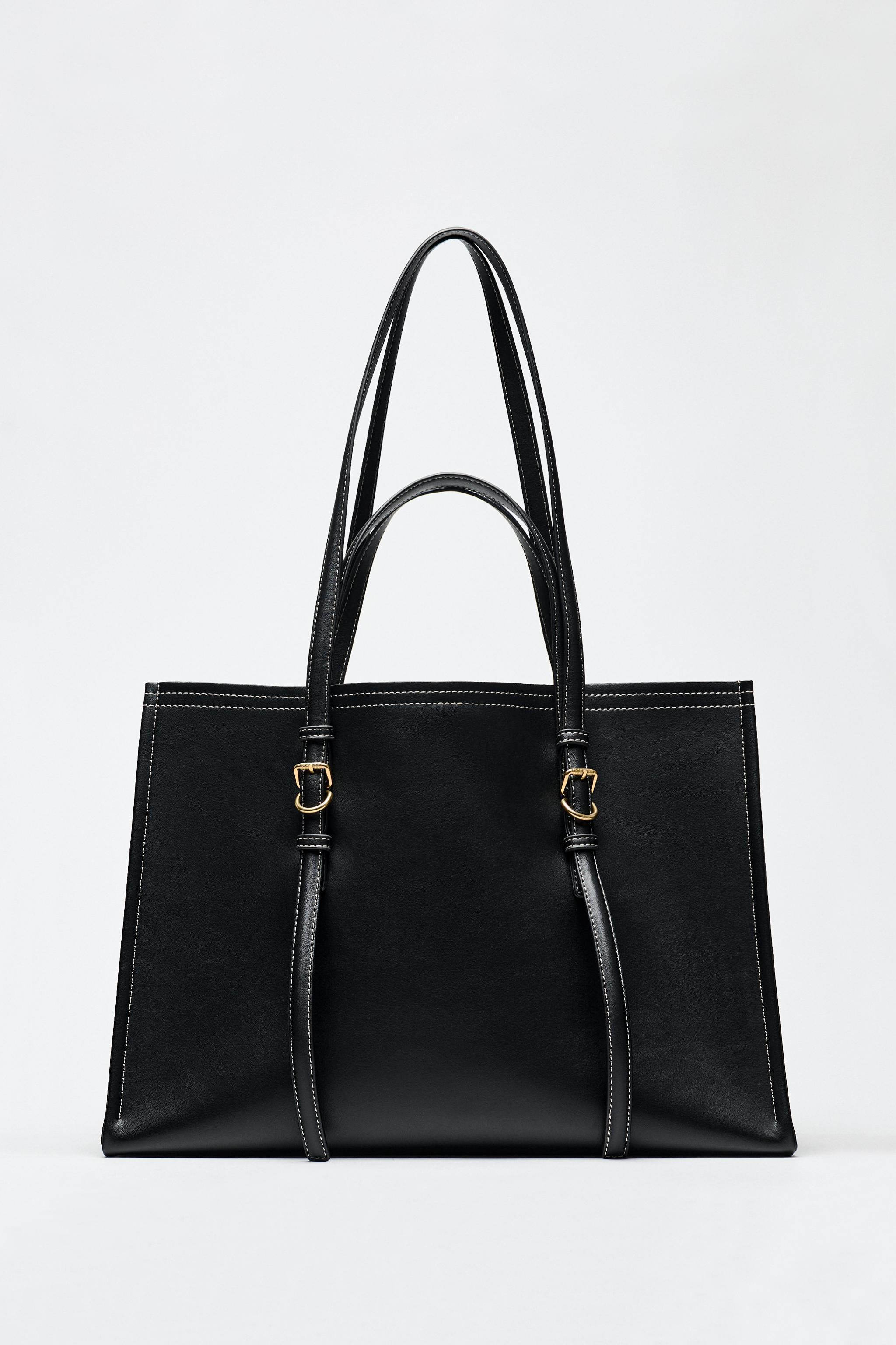 TOPSTITCHED TOTE BAG Product Image