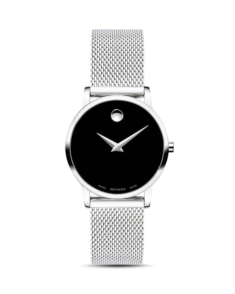 Womens Museum Classic Black Dial, Stainless Steel Mesh Bracelet Watch Product Image