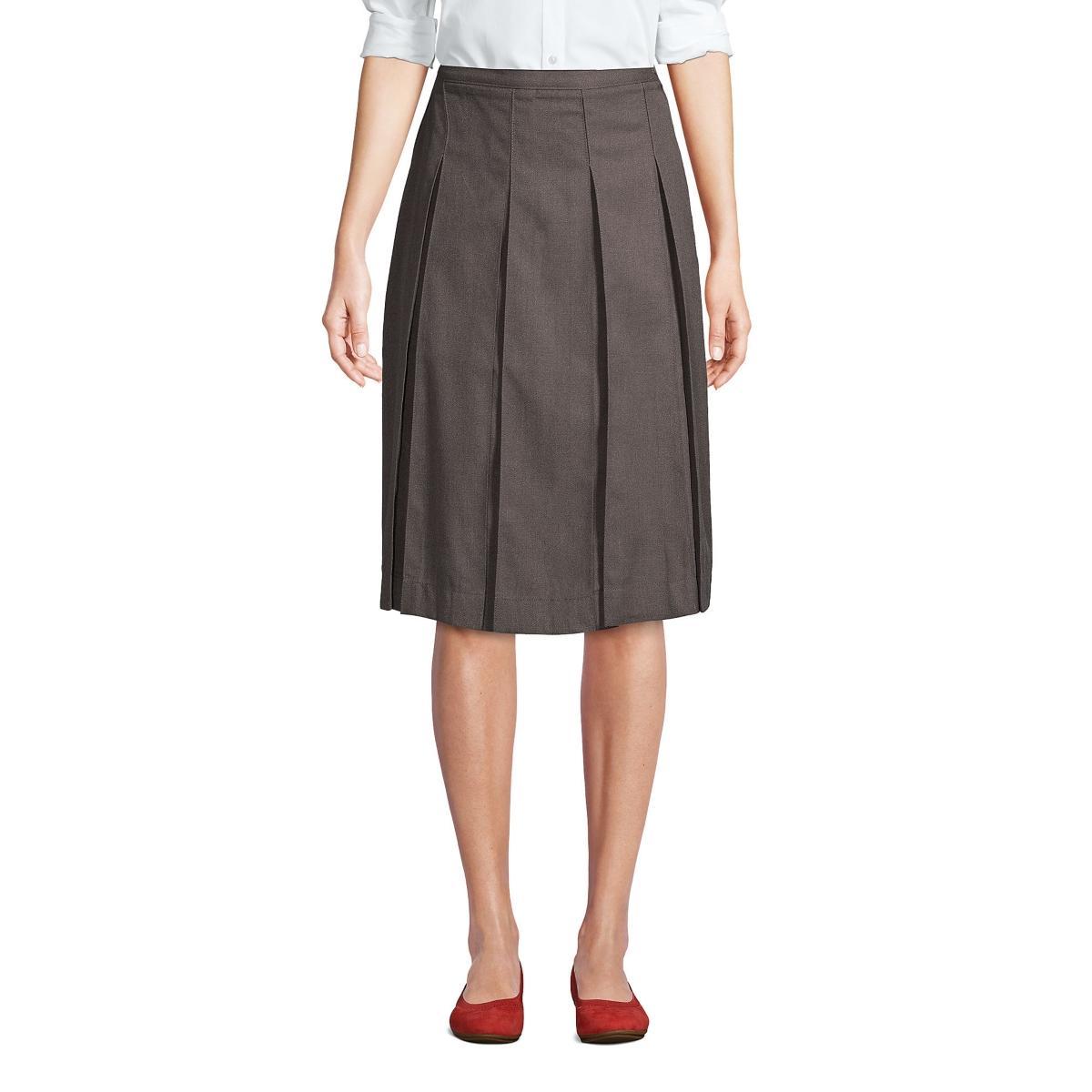 Womens Lands End School Uniform Box Pleat Skirt Product Image