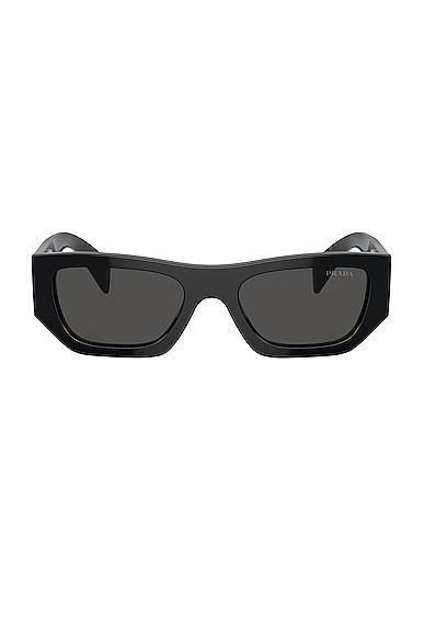 Prada Rectangle Sunglasses Black.. Product Image