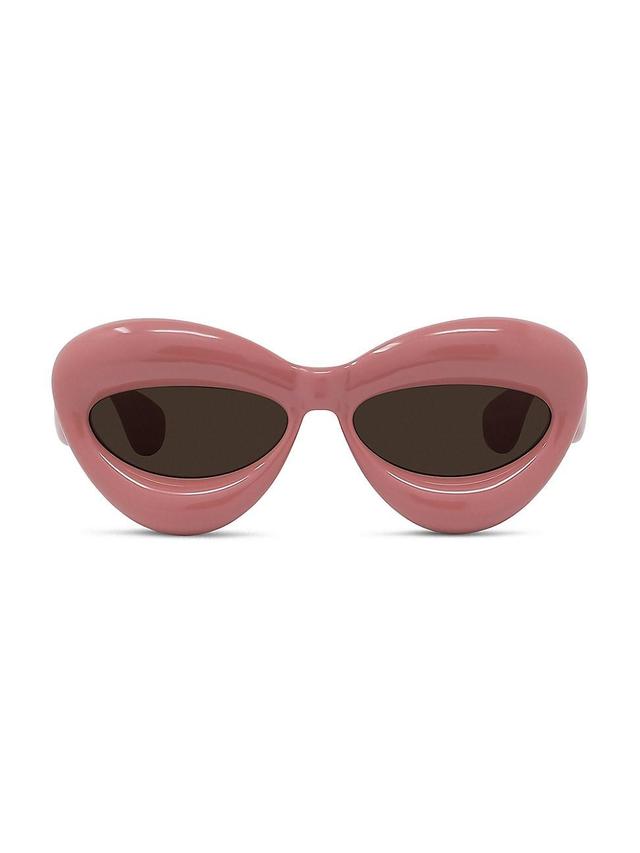 Inflated Pink Acetate Cat-Eye Sunglasses Product Image