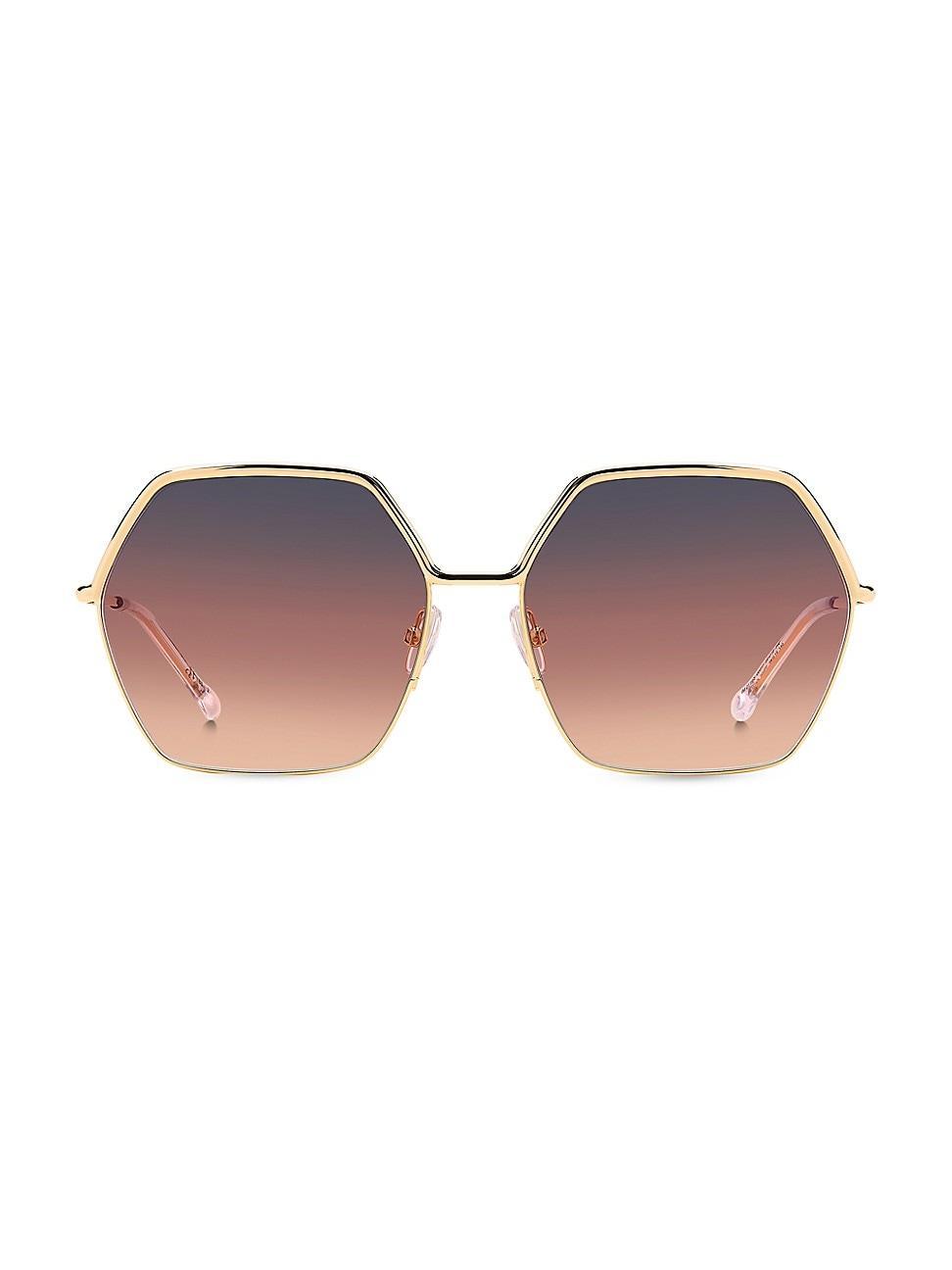 Womens 59MM Geometric Sunglasses Product Image