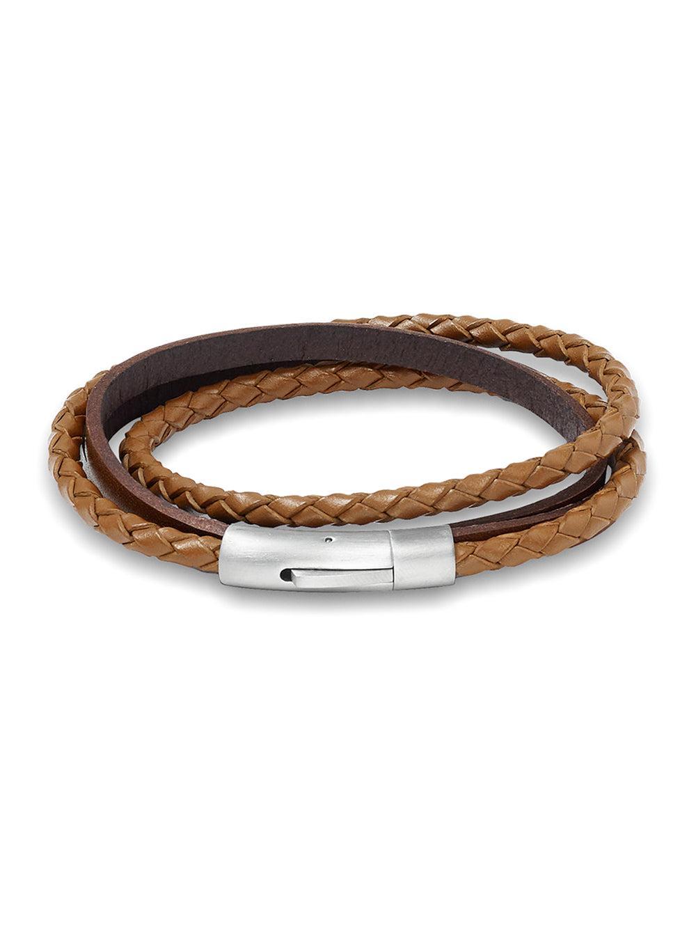 Leather Bracelet - Brown Product Image