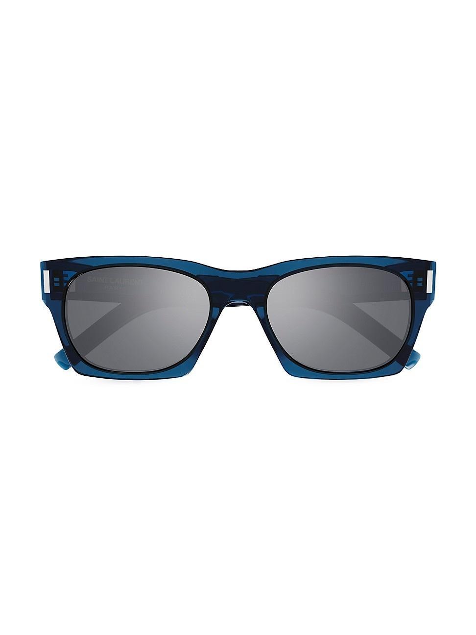 Mens Corner Angle 54MM Rectangular Sunglasses Product Image