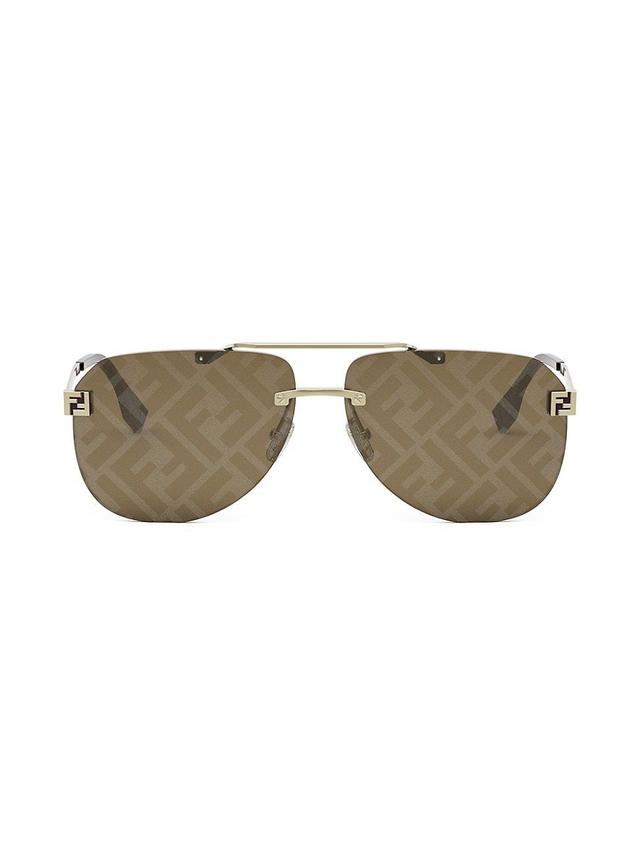 Mens Fendi Sky 61MM Pilot Sunglasses Product Image