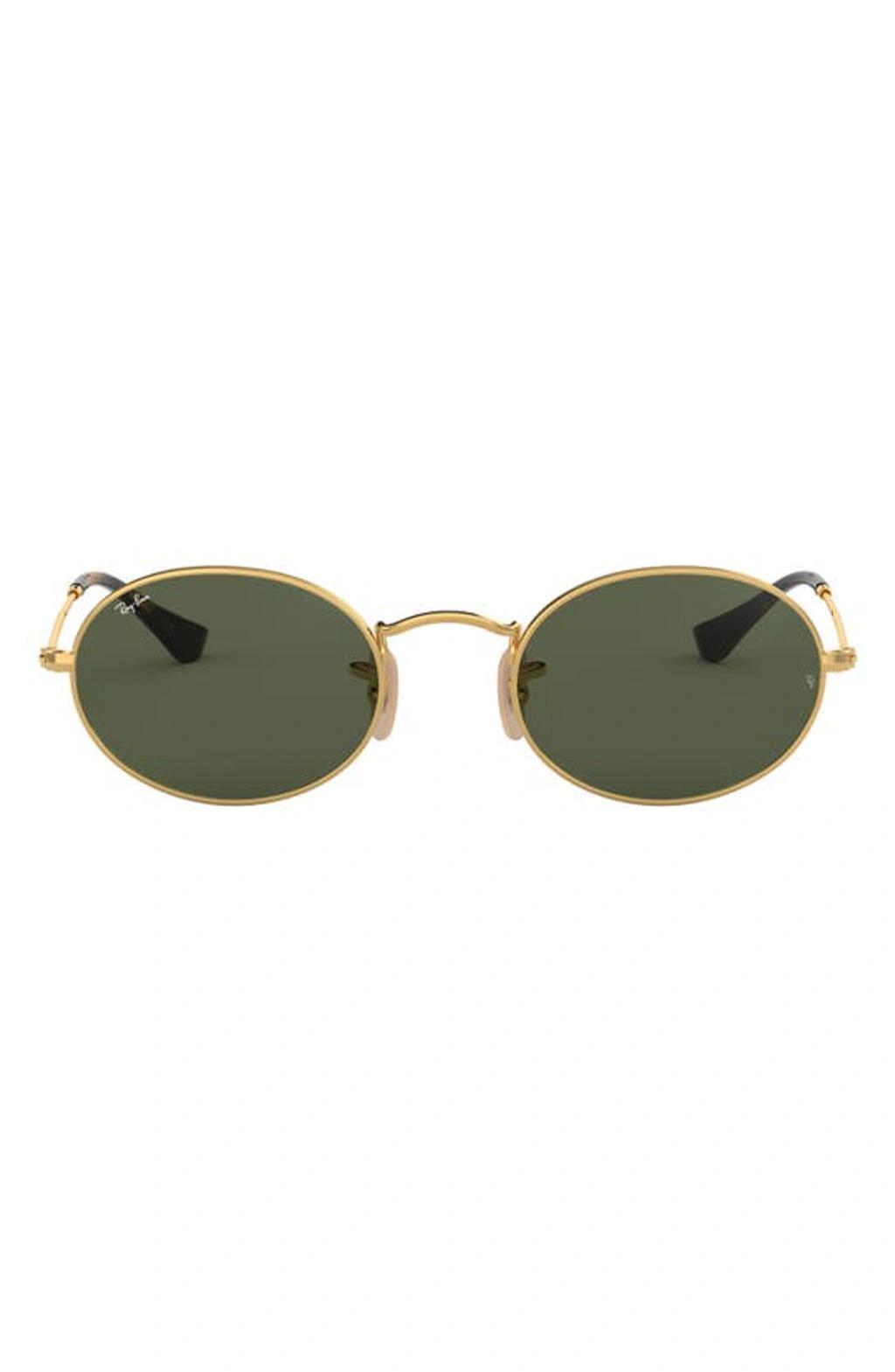 RAY BAN 56mm Irregular Sunglasses In Gold Flash Product Image